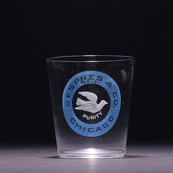 Despres and Co Pre-Pro BLUE Enameled Shot Glass