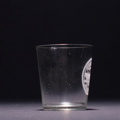 Early Times Whiskey Pre-Prohibition Etched Shot Glass