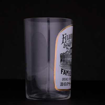 Eulberg Bros Brewers Factory Scene Pre-Pro Enameled Drinking Glass