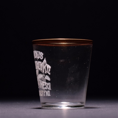 Famous Aristocracy Rye Pre-Pro Etched Shot Glass