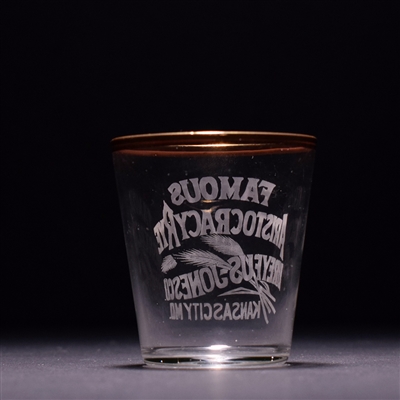 Famous Aristocracy Rye Pre-Pro Etched Shot Glass