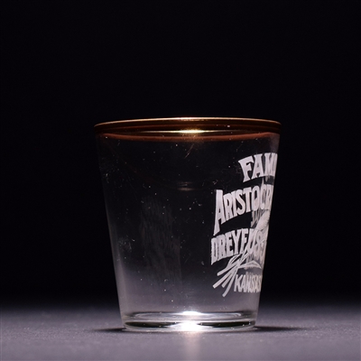 Famous Aristocracy Rye Pre-Pro Etched Shot Glass