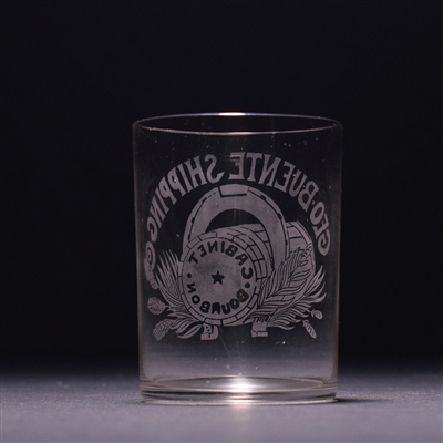 Geo Buente Shipping Co Cabinet Bourbon Pre-Pro Etched Shot Glass