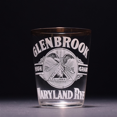 Glenbrook Rye Pre-Prohibition Etched Shot Glass