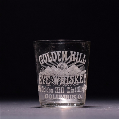 Golden Hill Rye Pre-Prohibition Etched Shot Glass