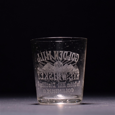 Golden Hill Rye Pre-Prohibition Etched Shot Glass