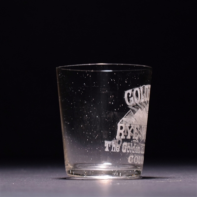 Golden Hill Rye Pre-Prohibition Etched Shot Glass