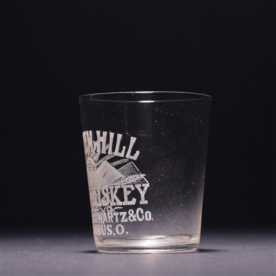 Golden Hill Rye Pre-Prohibition Etched Shot Glass