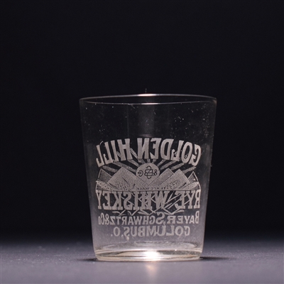 Golden Hill Rye Pre-Prohibition Etched Shot Glass