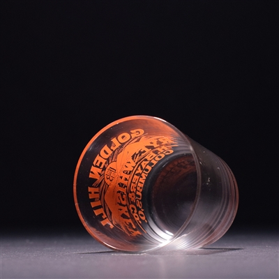 Golden Hill Rye Pre-Prohibition Enameled RED Shot Glass