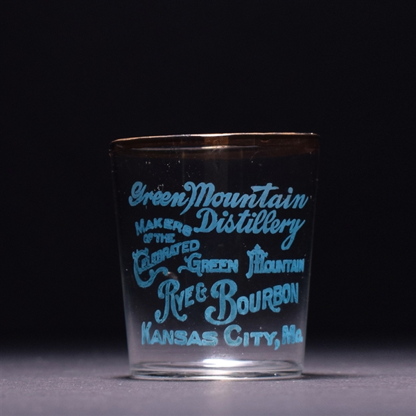 Green Mountain Distillery Pre-Pro Enameled BLUE Shot Glass