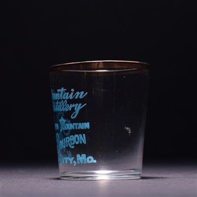 Green Mountain Distillery Pre-Pro Enameled BLUE Shot Glass