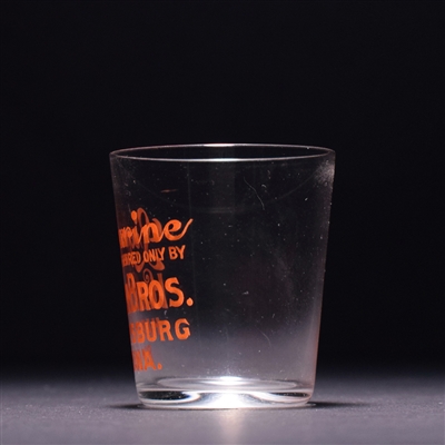 Hanlen Bros Liquorine Pre-Pro RED Enameled Shot Glass