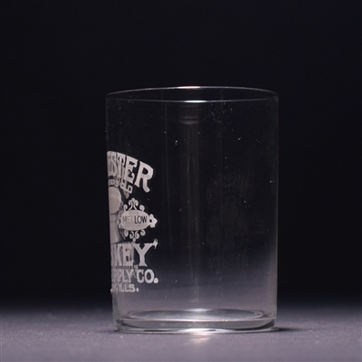 Harvester Whiskey Pre-Prohibition Etched Shot Glass