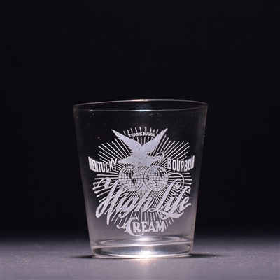 High Life Bourbon Pre-Pro Etched Shot Glass