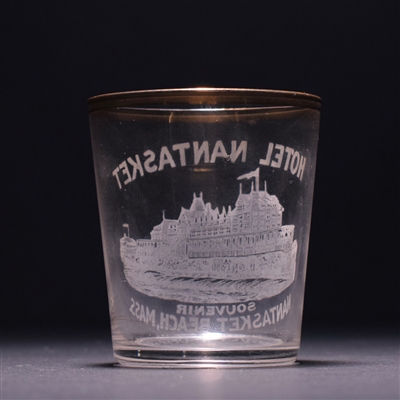 Hotel Nantasket Pre-Prohibition Large Etched Shot Glass