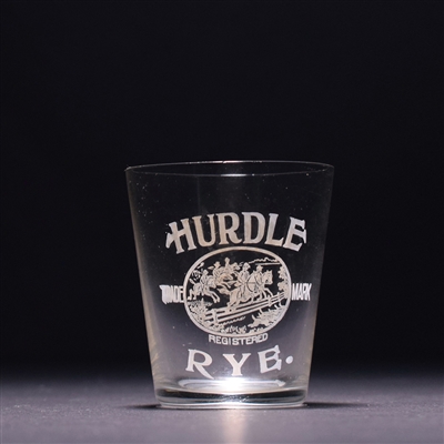 Hurdle Rye Pre-Prohibition Etched Shot Glass