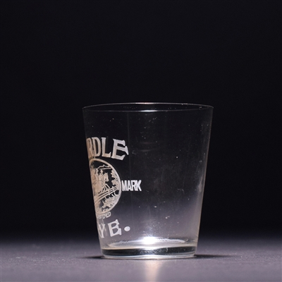 Hurdle Rye Pre-Prohibition Etched Shot Glass