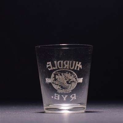 Hurdle Rye Pre-Prohibition Etched Shot Glass