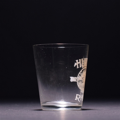 Hurdle Rye Pre-Prohibition Etched Shot Glass