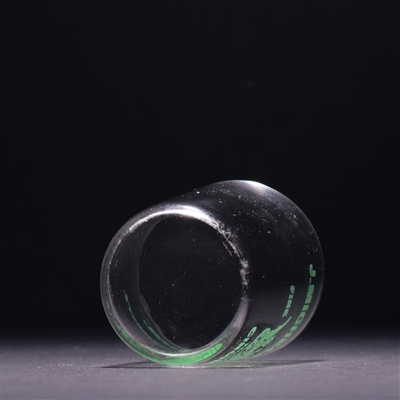 J Michelson and Son Whiskey Pre-Pro GREEN Enameled Shot Glass