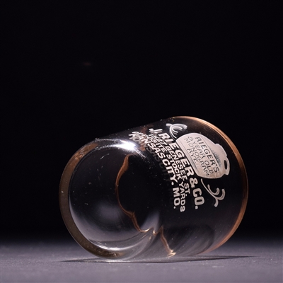J Rieger and Co Pre-Prohibition Etched Shot Glass