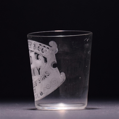 Jason Pepper Old Whisky Pre-Pro Etched Shot Glass
