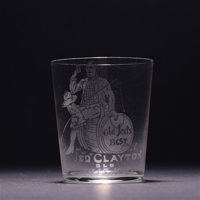 Jed Clayton Old Whiskey Pre-Pro Etched Shot Glass