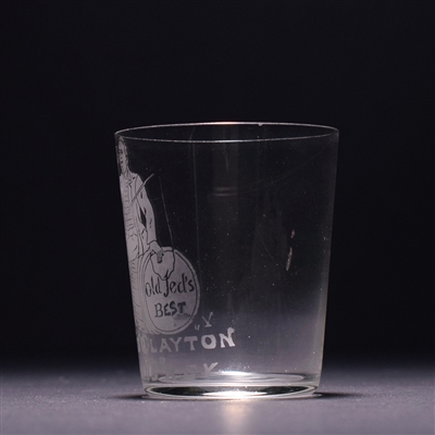 Jed Clayton Old Whiskey Pre-Pro Etched Shot Glass