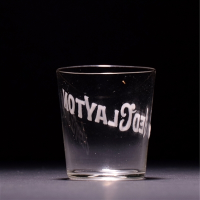 Jed Clayton Pre-Prohibition Hand Painted Enamel Shot Glass