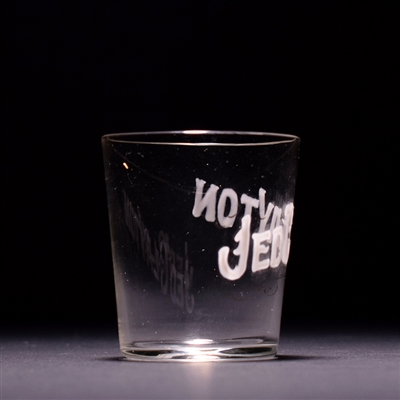 Jed Clayton Pre-Prohibition Hand Painted Enamel Shot Glass