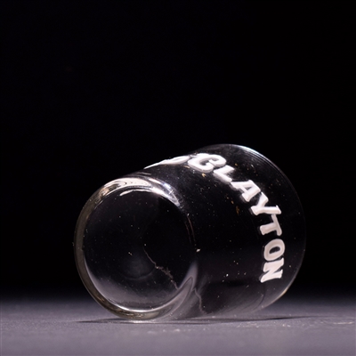 Jed Clayton Pre-Prohibition Hand Painted Enamel Shot Glass