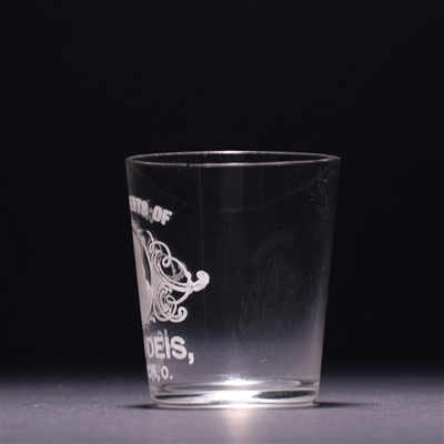 John Deis Pre-Prohibition Etched Shot Glass