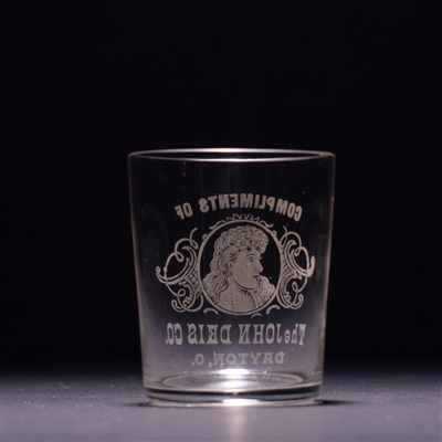 John Deis Pre-Prohibition Etched Shot Glass