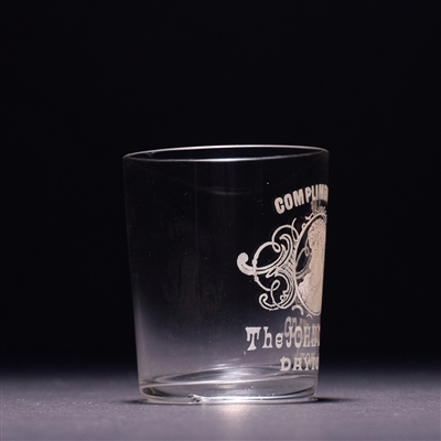 John Deis Pre-Prohibition Etched Shot Glass