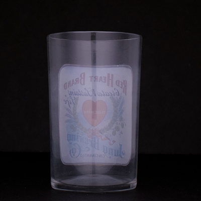 Jung Brewing Pre-Prohibition Enameled Drinking Glass