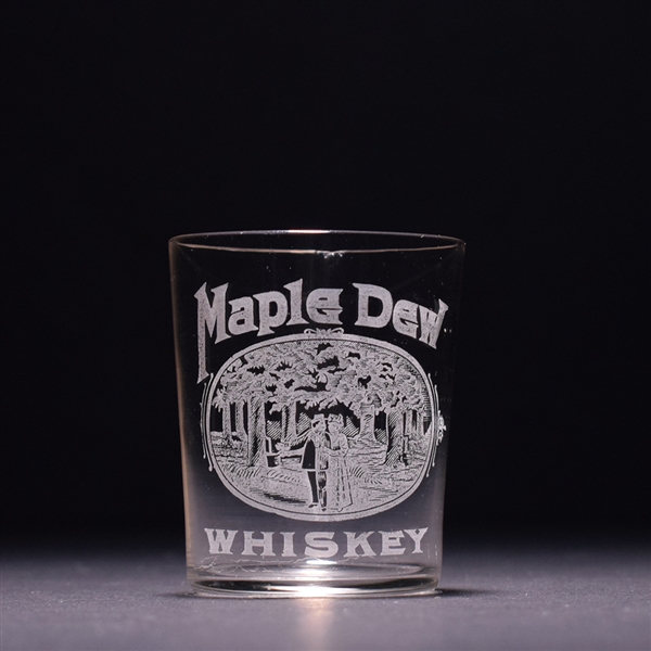 Maple Dew Whiskey Pre-Pro Etched Shot Glass