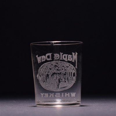 Maple Dew Whiskey Pre-Pro Etched Shot Glass