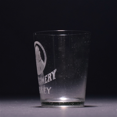 Montgomery Whiskey Pre-Prohibition Etched Shot Glass