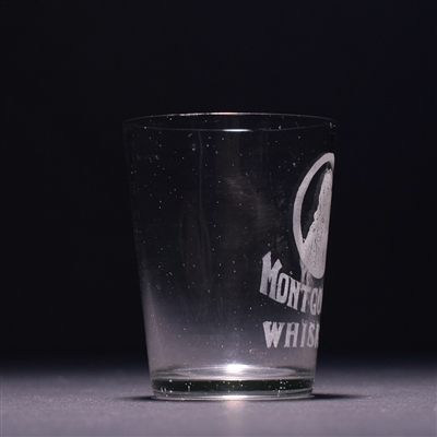 Montgomery Whiskey Pre-Prohibition Etched Shot Glass