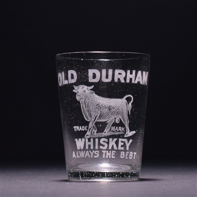 Old Durham Whiskey Pre-Pro Etched Shot Glass