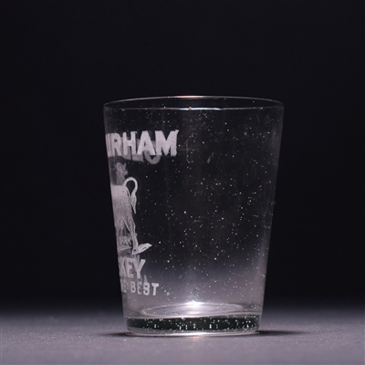 Old Durham Whiskey Pre-Pro Etched Shot Glass