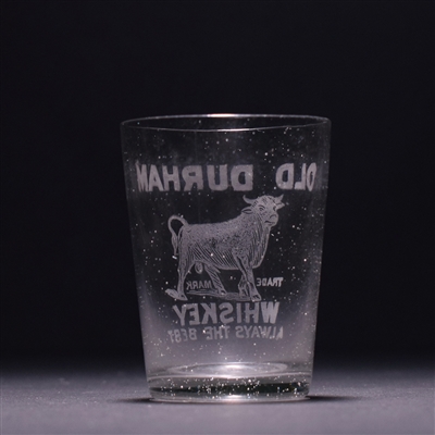 Old Durham Whiskey Pre-Pro Etched Shot Glass