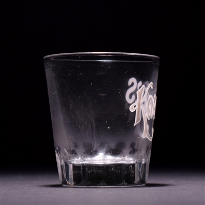 Old Paducah Club Pre-Prohibition Hand Painted Enamel Shot Glass