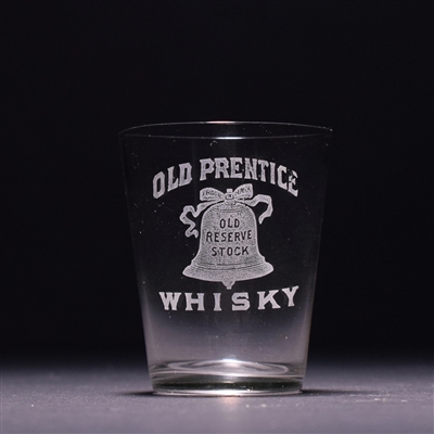 Old Prentice Whisky Pre-Pro Etched Shot Glass