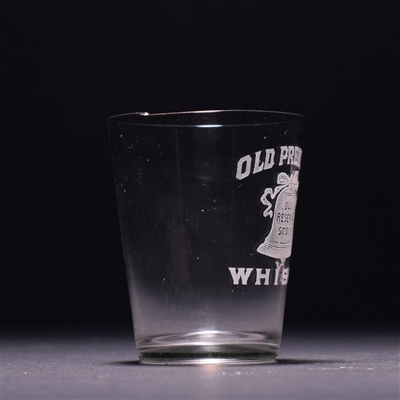Old Prentice Whisky Pre-Pro Etched Shot Glass