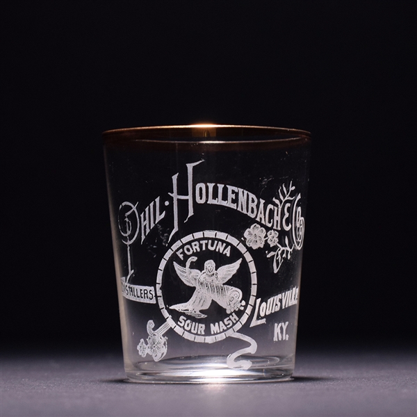 Phil Hollenbach Pre-Prohibition Etched Shot Glass