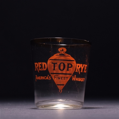 Red Top Rye Pre-Prohibition RED Shot Glass