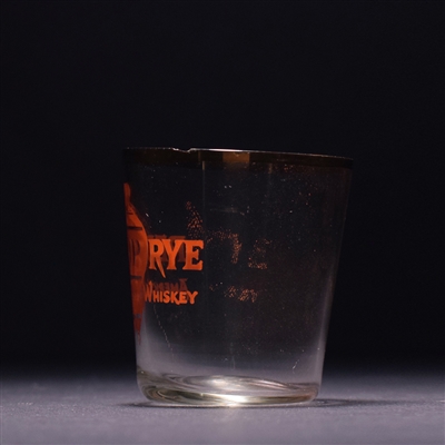 Red Top Rye Pre-Prohibition RED Shot Glass