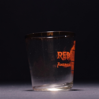 Red Top Rye Pre-Prohibition RED Shot Glass